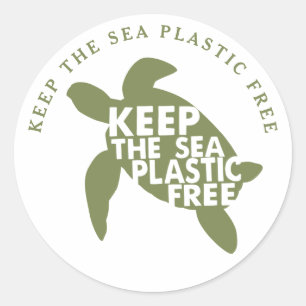 海保プラスチック製のウミガメ ラウンドシール