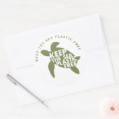 海保プラスチック製のウミガメ ラウンドシール (封筒)