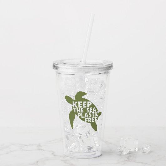 海保プラスチック製の亀 アクリルタンブラー (アイス裏面)