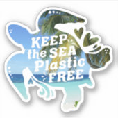 海保プラスチック製の亀 シール (正面)