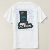 海保全プラスチック汚染認識度 Tシャツ (デザイン裏面)