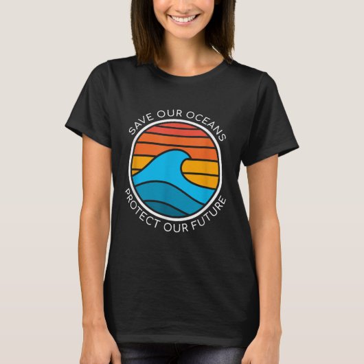 海保全救引用文惑星未来水 Tシャツ (正面)
