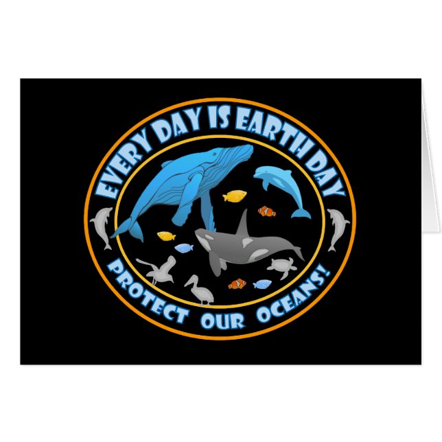 海保護の地球の日 (正面横)