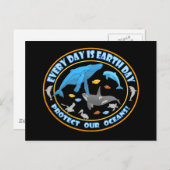 海保護の地球の日 ポストカード (正面/裏面)