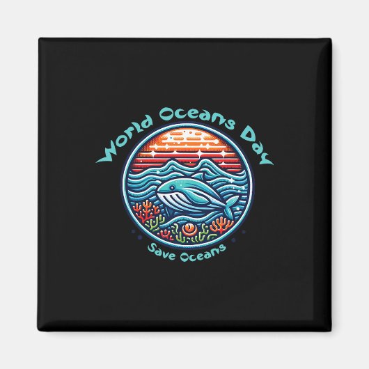 海保護海の日 マグネット (正面)