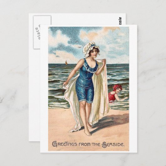 海側からの挨拶 – ヴィンテージポストカード#2 ポストカード (正面/裏面)