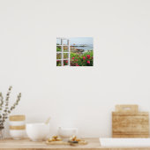 海入りポスターの素敵なガーデンビュー ポスター (キッチン)