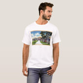 海公園のコテージ場面 Tシャツ (正面フル)