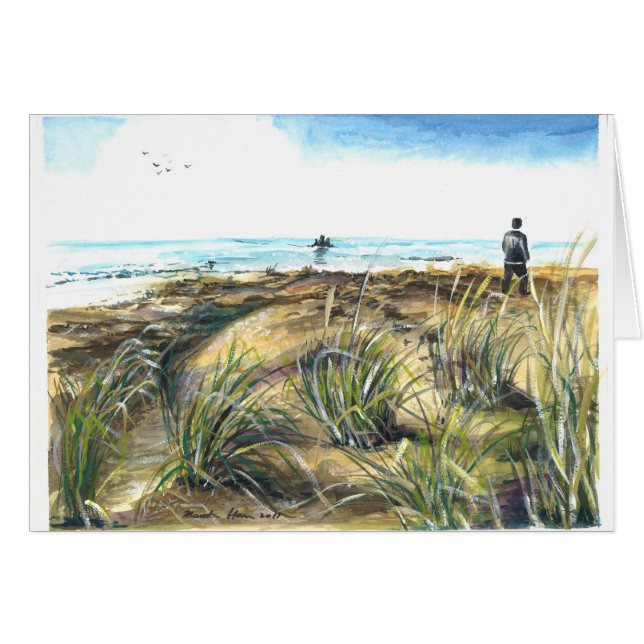 海公園のビーチの歩行 (正面横)