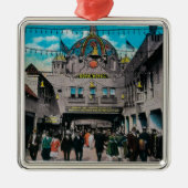 海公園桟橋からのドームのホテル メタルオーナメント (正面)