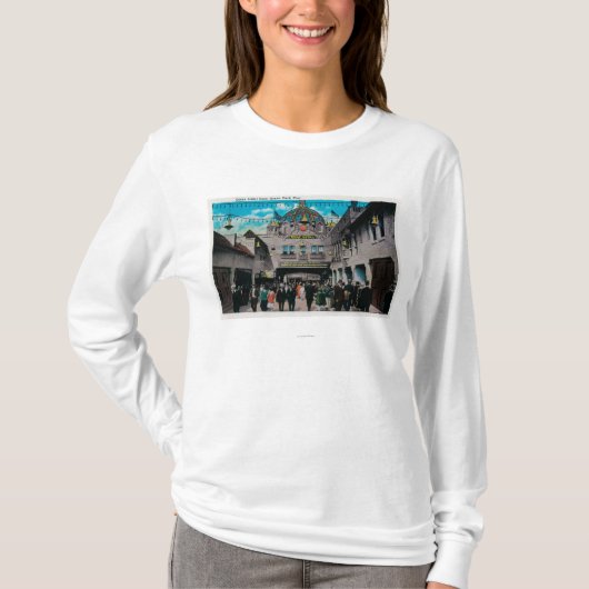 海公園桟橋からのドームのホテル Tシャツ (正面)