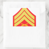 海兵曹 長方形シール (バッグ)