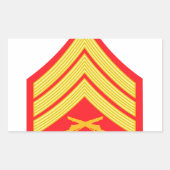 海兵曹 長方形シール (正面)