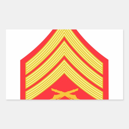 海兵曹 長方形シール (正面)