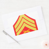 海兵曹 長方形シール (封筒)