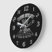 海兵砲兵 ラージ壁時計 (傾斜)