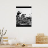 海兵第1師団の海兵隊員(A Marine of the 1 Marine Division) _Wa ポスター (キッチン)