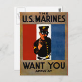 海兵隊があなたを望んでいる ポストカード (正面/裏面)