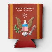 海兵隊でのパーソナライズされた任務 缶クーラー (正面)