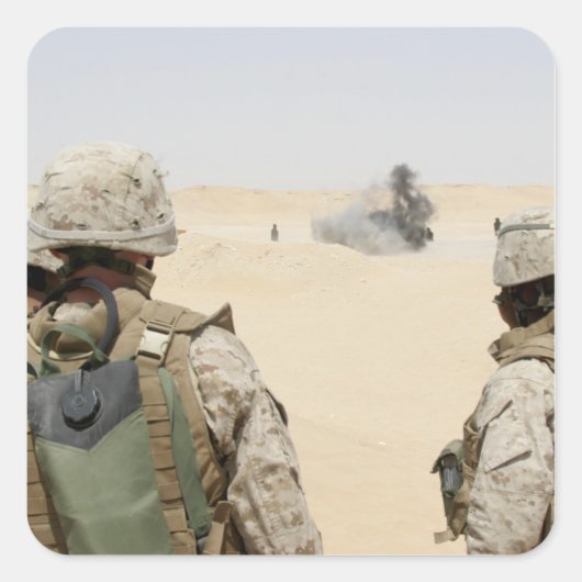 海兵隊と船員 スクエアシール (正面)