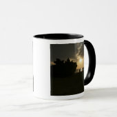 海兵隊のシルエット マグカップ (正面右)