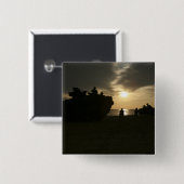 海兵隊のシルエット 缶バッジ (正面&裏面)