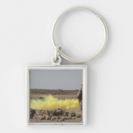 海兵隊は安全を提供する キーホルダー (正面)