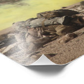 海兵隊は安全を提供する フォトプリント            (角)