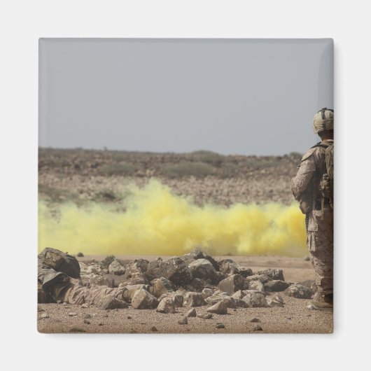 海兵隊は安全を提供する マグネット (正面)