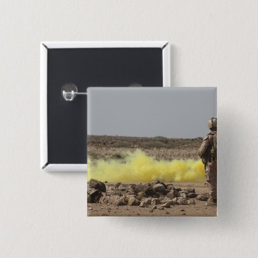 海兵隊は安全を提供する 缶バッジ (正面&裏面)