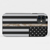 海兵隊は砂漠の迷彩柄ライン旗のiPhone 5を薄くします Case-Mate iPhoneケース (裏面(横))