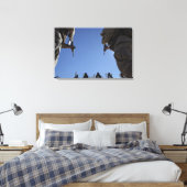 海兵隊は砲撃中に雑誌を変更する キャンバスプリント (インサイチュ (寝室))