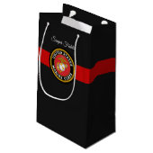 海兵隊ギフトのためのUSMC抱き枕- Semper Fi スモールペーパーバッグ (裏面アングル)