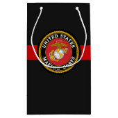 海兵隊ギフト用USMC抱き枕 – ブラック スモールペーパーバッグ (裏面)