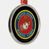 海兵隊シールフラット メタルオーナメント (右)