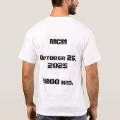 海兵隊マラソンT Tシャツ (裏面)