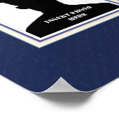 海兵隊写真コラージュとUSMCシール ポスター (角)