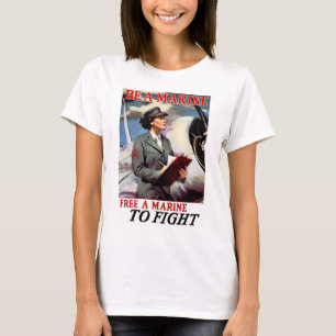 海兵隊員があって下さい-戦うために海兵隊員を放して下さい Tシャツ