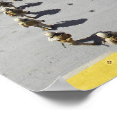 海兵隊員がCH-46Eシーナイトヘリコプターに乗る ポスター (角)