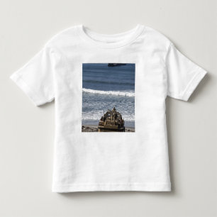 海兵隊員は到着を予想します トドラーTシャツ