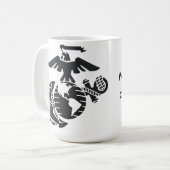 海兵隊員を愛して下さい コーヒーマグカップ (正面左)