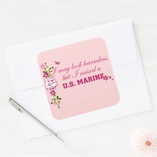 海兵隊員を養成した スクエアシール (封筒)