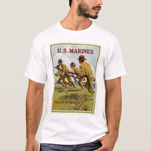海兵隊員- "海の兵士" Tシャツ (正面)