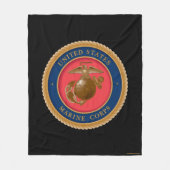 海兵隊封印 フリースブランケット (正面)