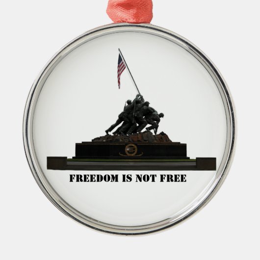 海兵隊戦争記念物の円のオーナメント メタルオーナメント (正面)