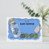 海兵隊用ベビーシャワー 招待状 (スタンド正面)