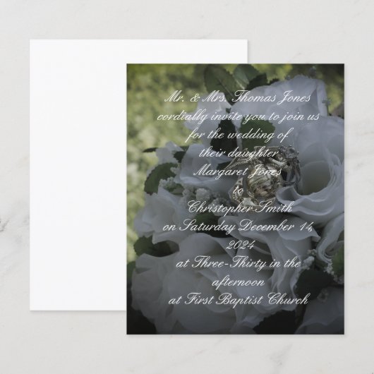 海兵隊結婚式招待状 (正面/裏面)