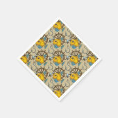 海兵隊魚の柄 スタンダードカクテルナプキン (角)