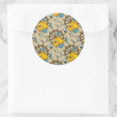 海兵隊魚の柄 ラウンドシール (バッグ)