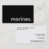 海兵隊。 名刺 (正面/裏面)